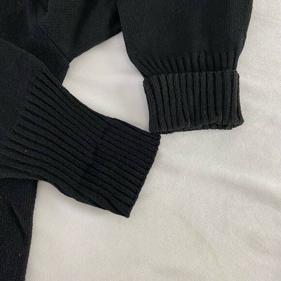 Vintage Commando Tactical Black Pullover Patched Military Sweater Sz Large - Picture 6 of 9